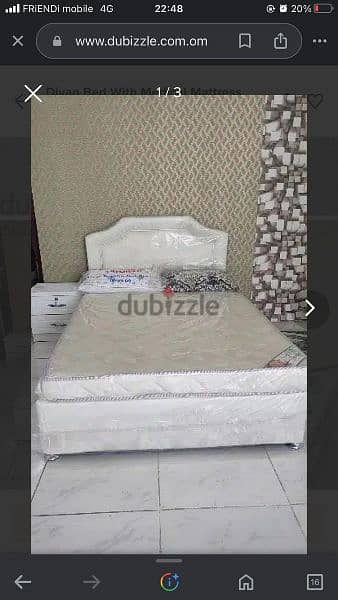 Divan Bed Set-120x190x12cm 1