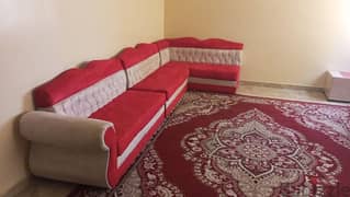 sofa set for sale in good condition with carpet