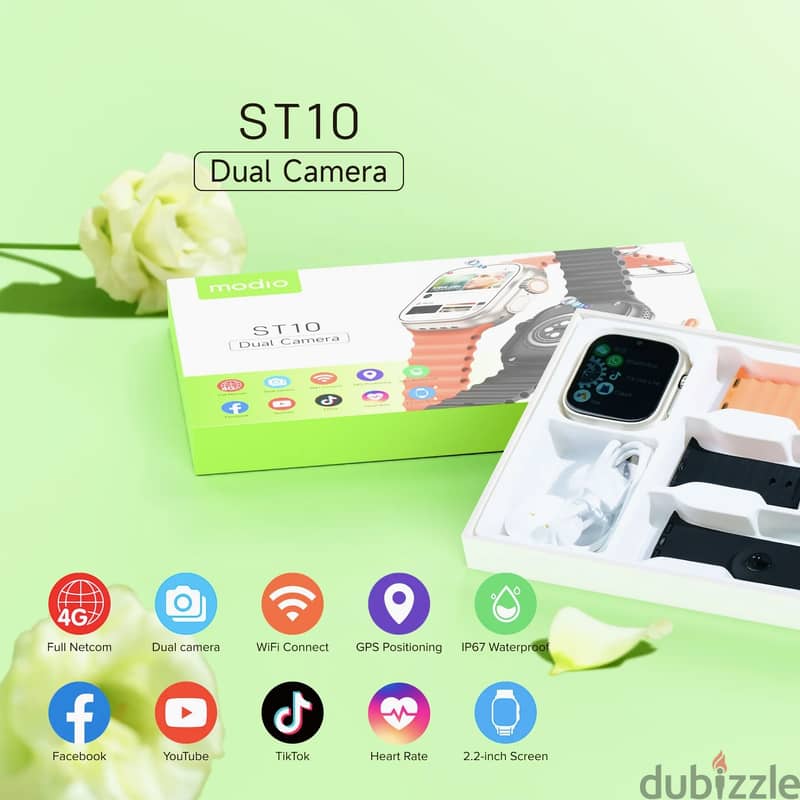 Modio ST10 Ultra Smart Watch with 3 Straps {Offer Prices} 1