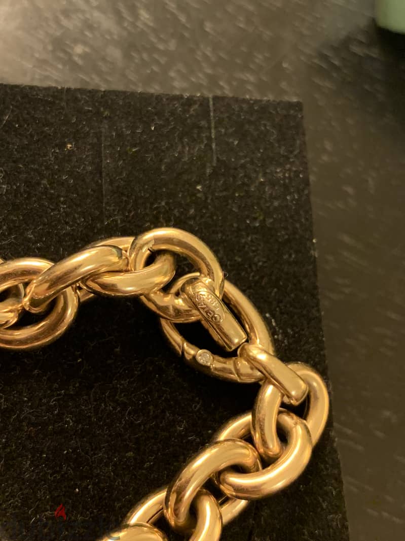 14K Solid Gold Chain Bracelet 2