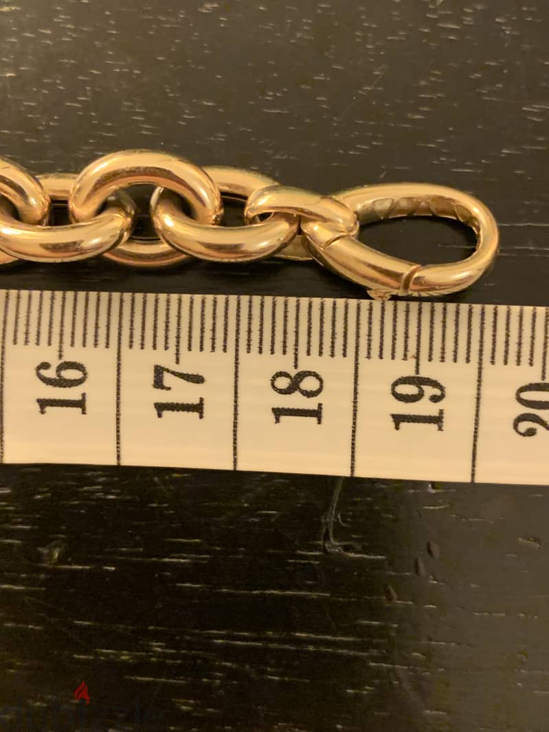 14K Solid Gold Chain Bracelet 3