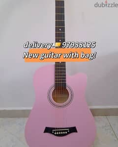 New acoustic guitar with bag,al khoudh 6, delivery 97988125