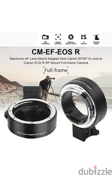 Eacam Lens Mount Adapter Canon R series camera EF/EF-S Lens to Fit for 1