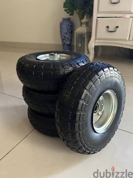 Brand New rubber bearing wheels 1