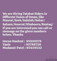 Talabat Rider Job available