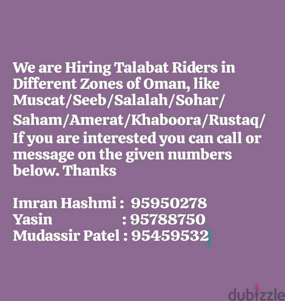 Talabat Rider Job available 0