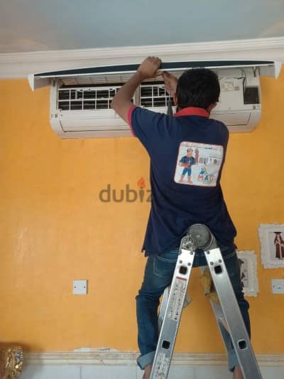 AC installation service fitting تنظيف و صيانة مركزى عادى مكيفات