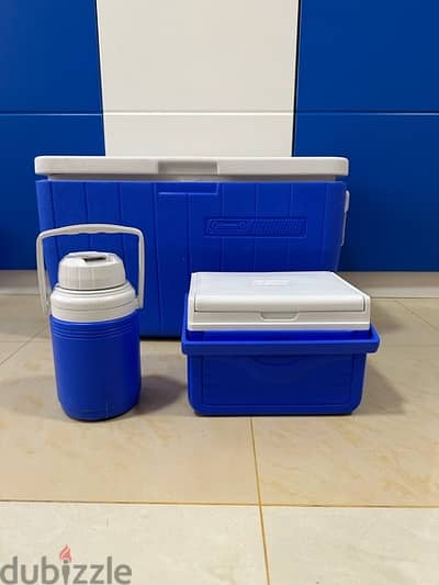 Coleman set of 3 ice box