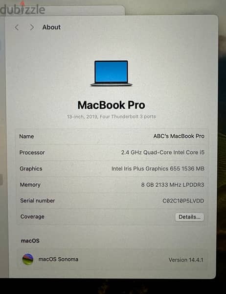 For Immediate Sale - Apple MacBook Pro 13 inch 2