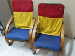 two wooden kids chairs / كراسي خشبية للاطفال