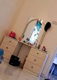 urgent sale all omr 10 - dressing table, clonth hanger , stand , table