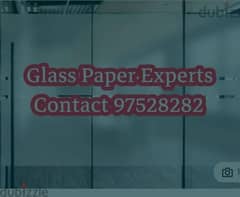 All kinds of Glass Stickers installation service Frosted Black etc
