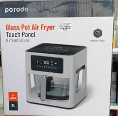 Porodo Lifestyle Glass Pot Air Fryer - LFGPAF5L (!Brand-New!)