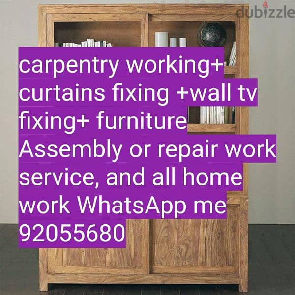 carpenter/electrician/plumber work/door repair, polishing/IKEA fix, 4