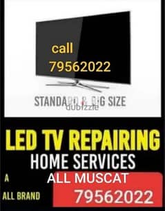tv led lcd tv repairing fixing home service all muscat
