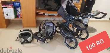 baby stroller bed and car seat togeather 0
