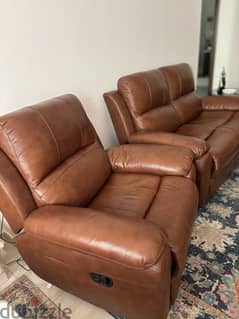 Excellent condition recliner sofa set for sale