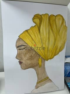 لوحة لامرأة افريقية