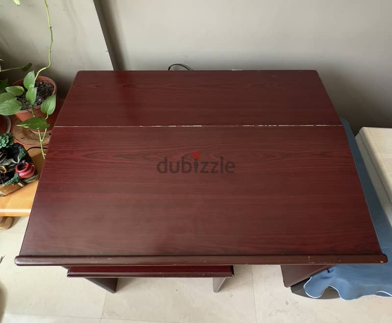 Wooden Study Table with Seater 0