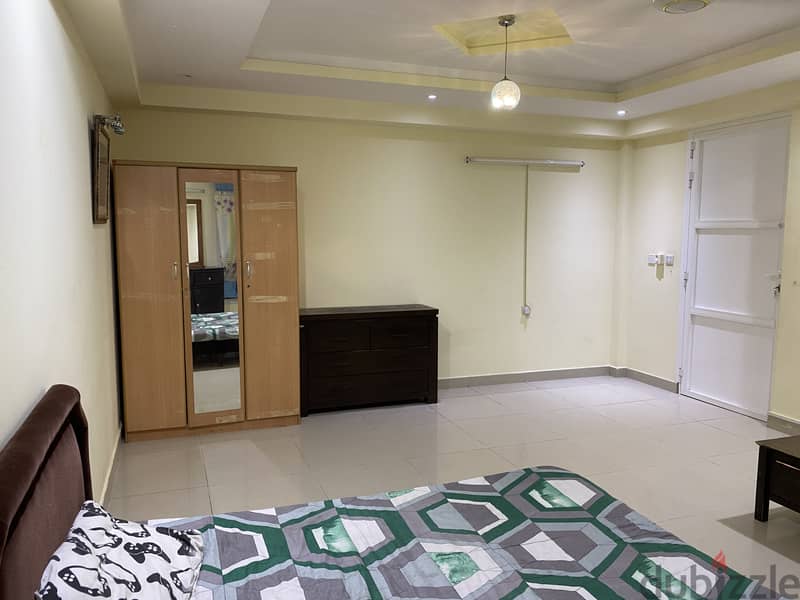 Furnished spacious room with private bathroom in Al Ghubra 3