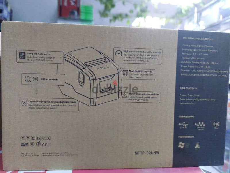 Thermal Receipt printer with USB +LAN +WiFi 1