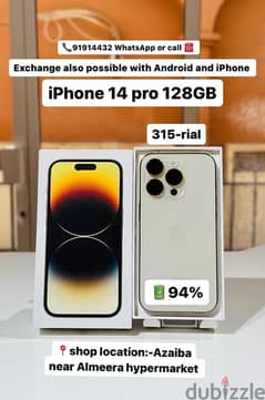iPhone 14 pro 128GB with box battery 94% good price best condition