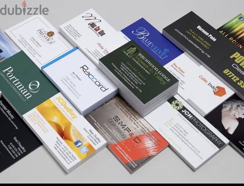 Printing of Business cards, Letter heads, Envelops. Free delivery 1