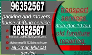 mover and packer traspot service all oman y