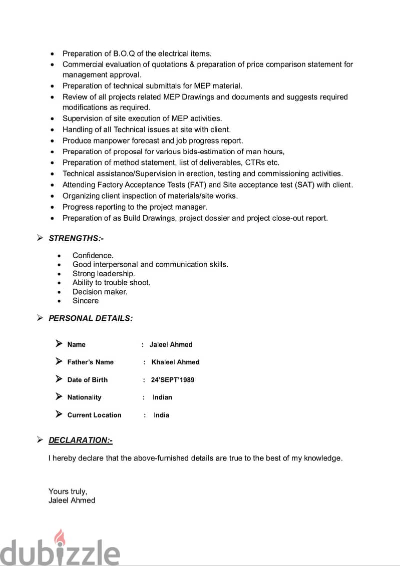 MEP Engineer  with 12+ years of experience 3