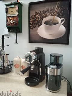 coffee marker machine+ coffee grinder