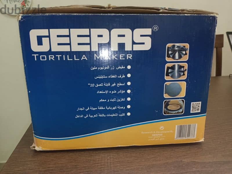 Geepas tortilla maker 7