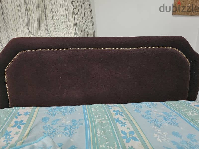 good condition bed, mattress and side table 2