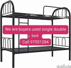 we are buyers of used single double bed