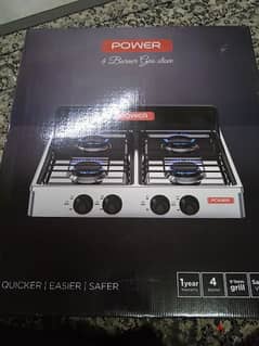 4 BURNER GAS STOVE AND OVEN
