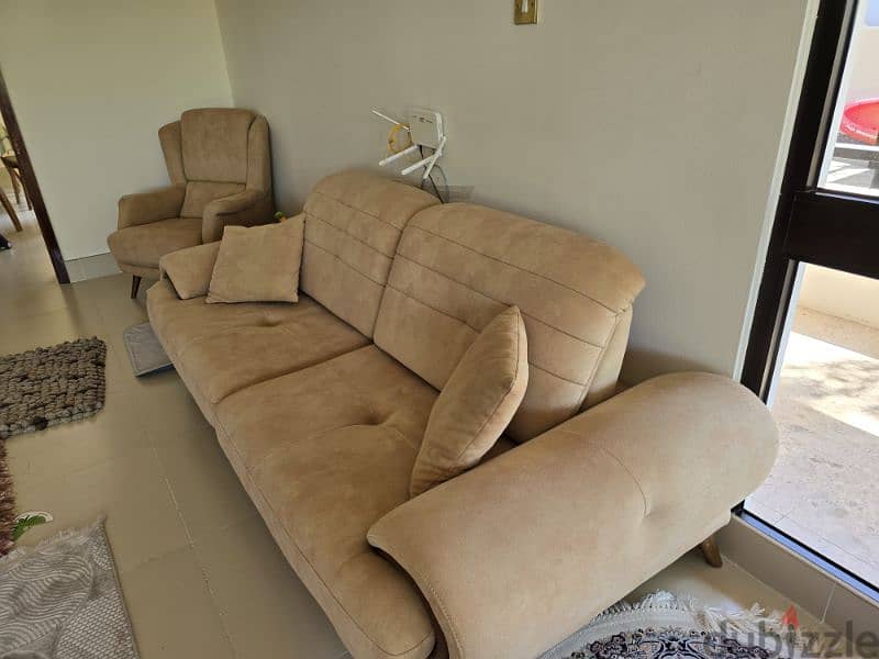 Turkish Sofa ( 1×single seat + 2×double seat + table) 2