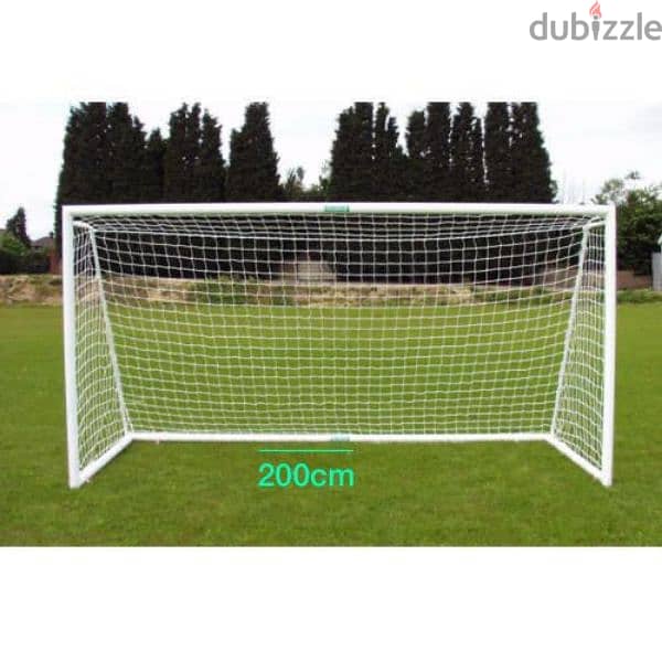 football goal post with nest Meterial steel tube size 300*200 cm 0