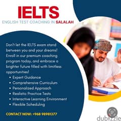 IELTS ENGLISH TEST COACHING IN SALALAH 98981377