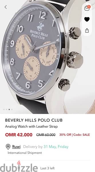 Original Beverly hills polo club watch far sale 2