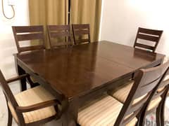 8 seater extendable dining table