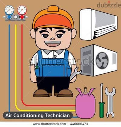 Installation ac split window cassette