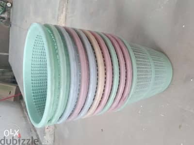 08 Nos Net Plastic Garbage Bin for Sale - Per Pcs RO 0.400 Baizas