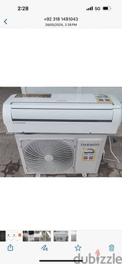Ac for sale in almost new condition and also granti