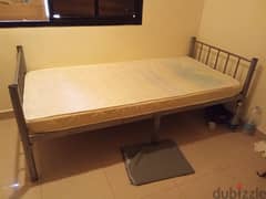 Hd single bed with mattress for sale