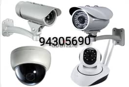 all type of CCTV camera intercom door lock fixing