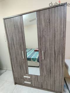 Big 3 door wardrobe with full size mirror
