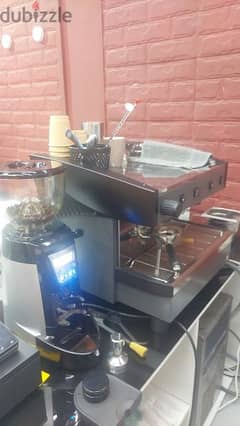 Espresso Machine and Coffee Beans Grinder
