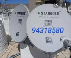 satellite installation and maintenance and LED fixing