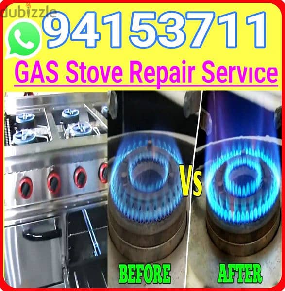 Gas Cooker Gas stove Gas cooking range repair low flame fix two color 0