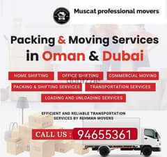 Muscat professional movers House shifting