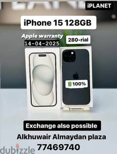 iPhone 15 plus 128GB Only 1 month used with box and free accessories